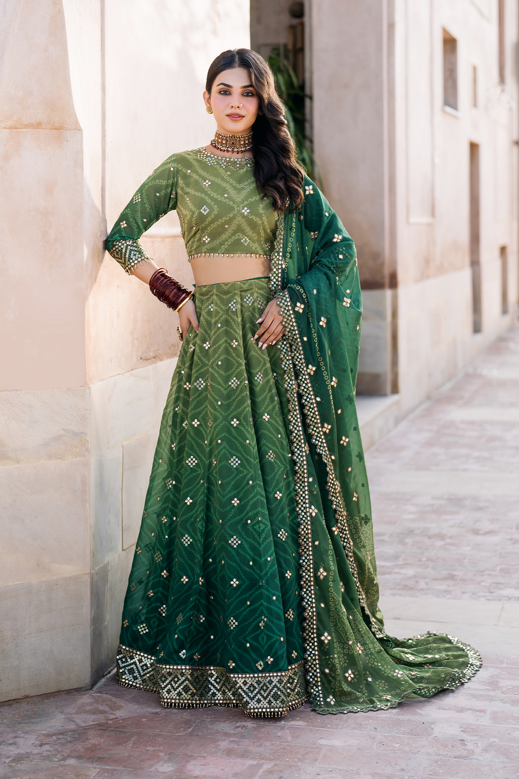 Iznik | Bandhani Formals | UE-328 - House Of Hania