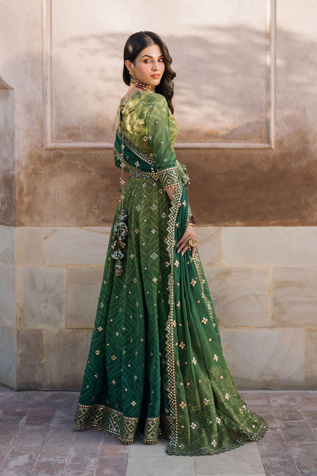 Iznik | Bandhani Formals | UE-328 - House Of Hania