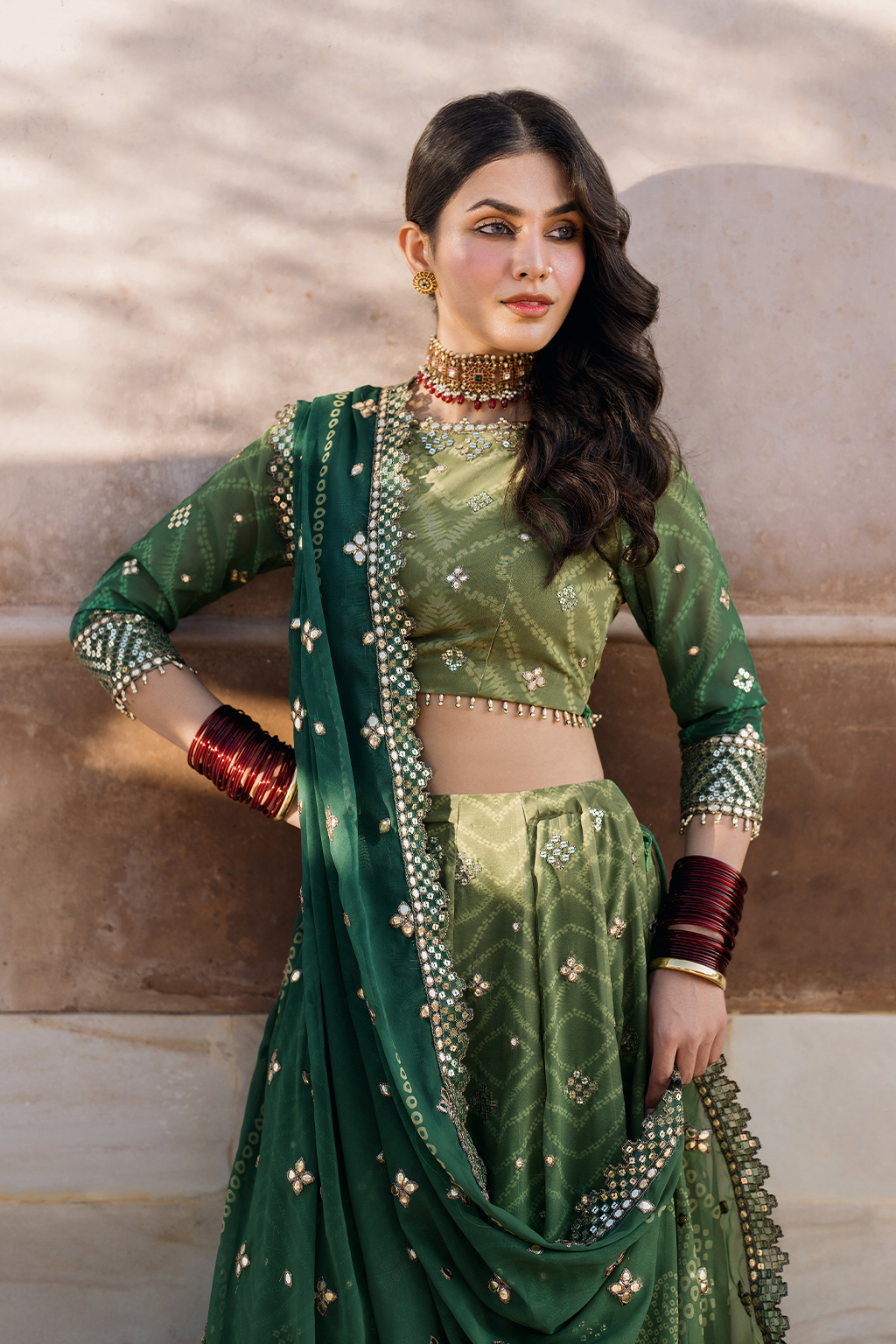 Iznik | Bandhani Formals | UE-328 - House Of Hania
