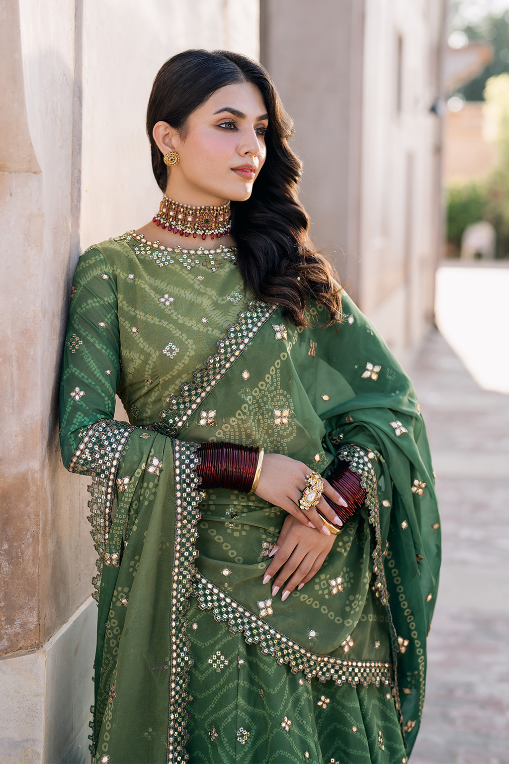 Iznik | Bandhani Formals | UE-328 - House Of Hania