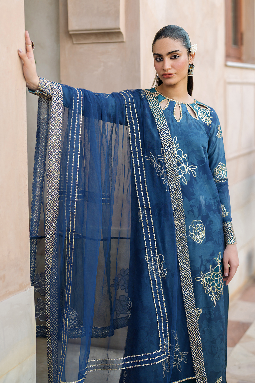 Iznik | Bandhani Formals | UE-331 - House Of Hania
