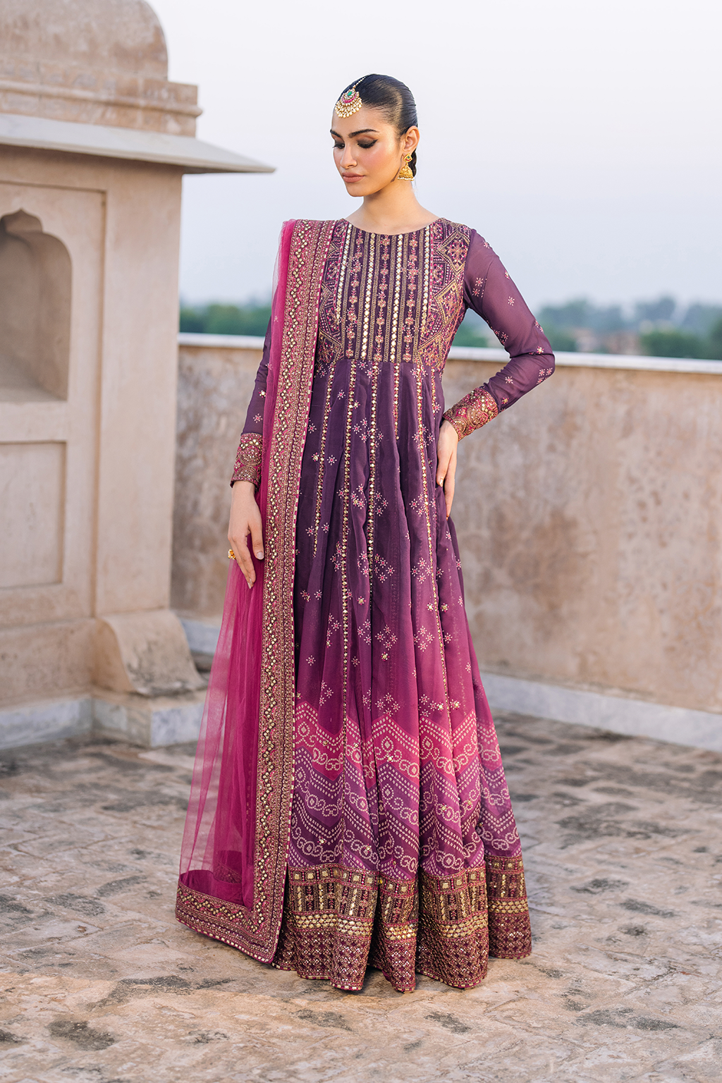 Iznik | Bandhani Formals | UE-333 - House Of Hania