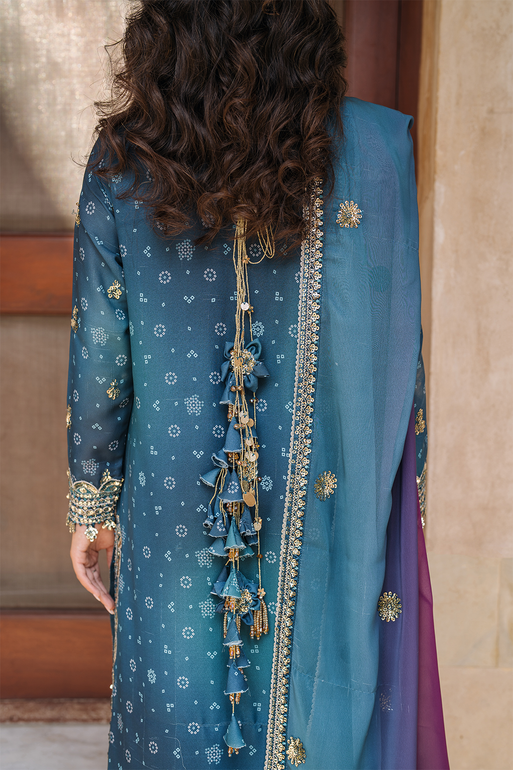 Iznik | Bandhani Formals | UE-335 - House Of Hania