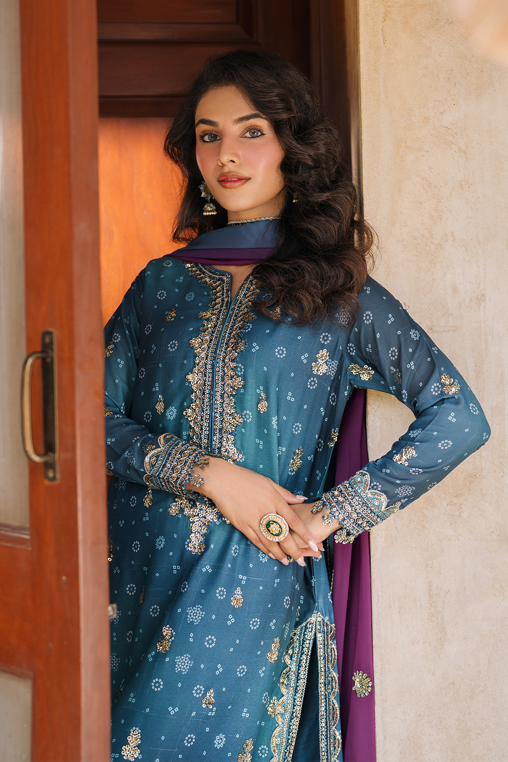 Iznik | Bandhani Formals | UE-335 - House Of Hania