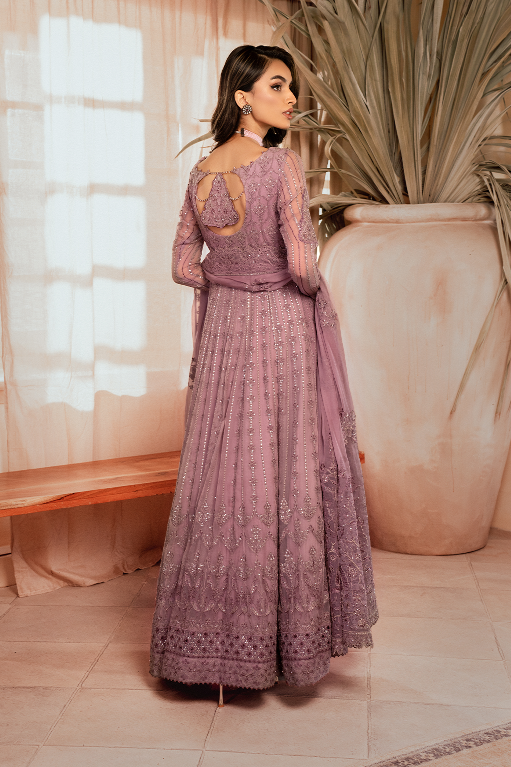 Iznik | Chiffonkari Formals | ICK-02 Embroidered Chiffon - House Of Hania