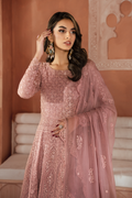 Iznik | Chiffonkari Formals | ICK-04 Embroidered Chiffon - House Of Hania