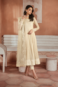 Iznik | Chiffonkari Formals | ICK-06 Embroidered Chiffon - House Of Hania