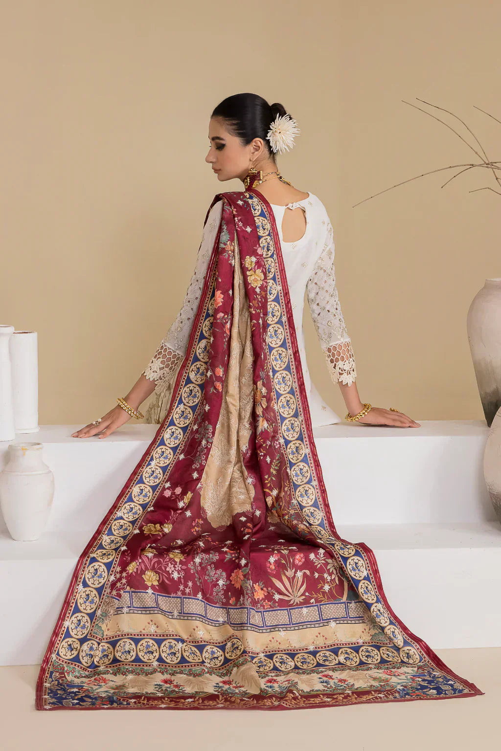 Iznik | Chinnon Chiffon | CC-24 BIANCA - House Of Hania