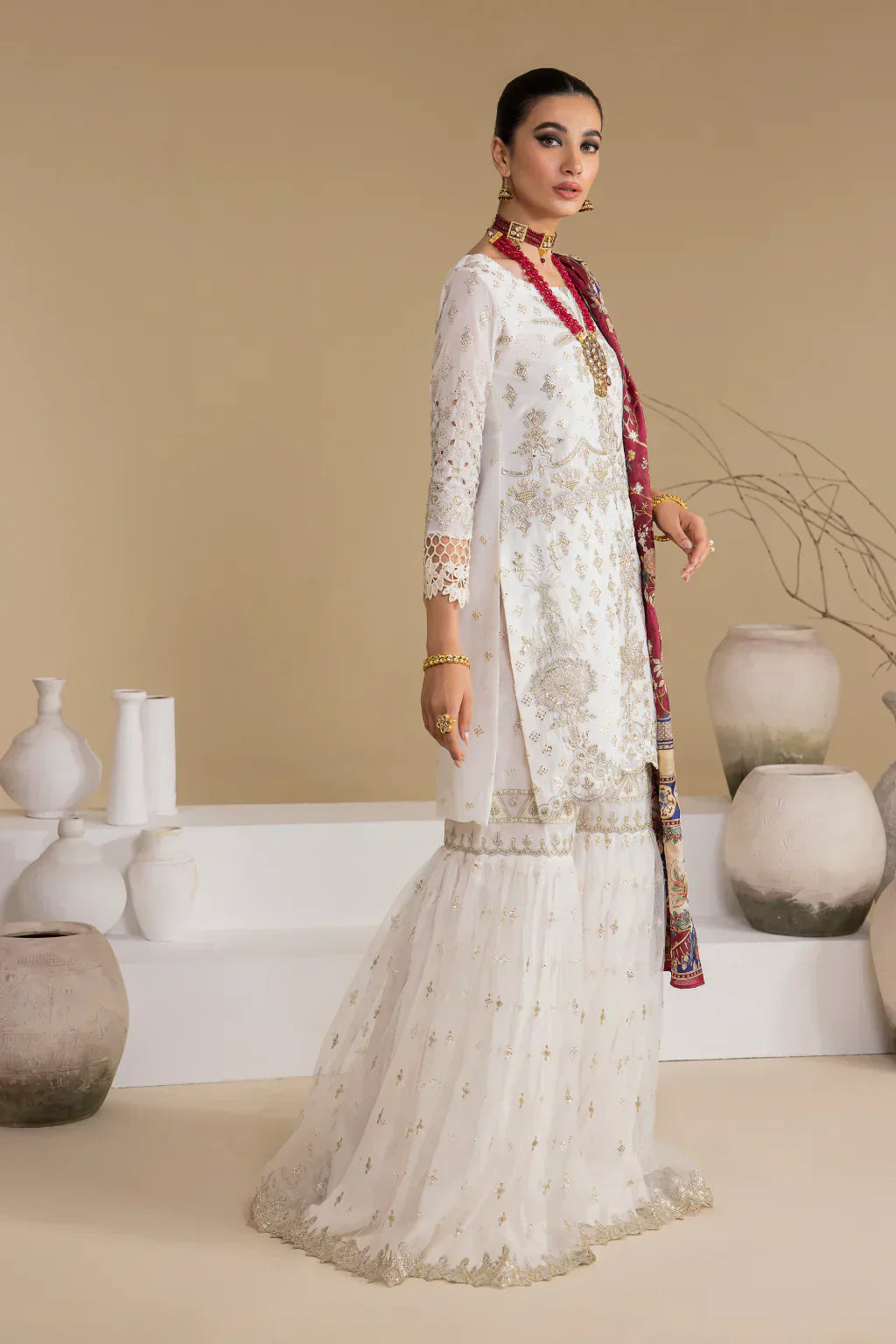 Iznik | Chinnon Chiffon | CC-24 BIANCA - House Of Hania