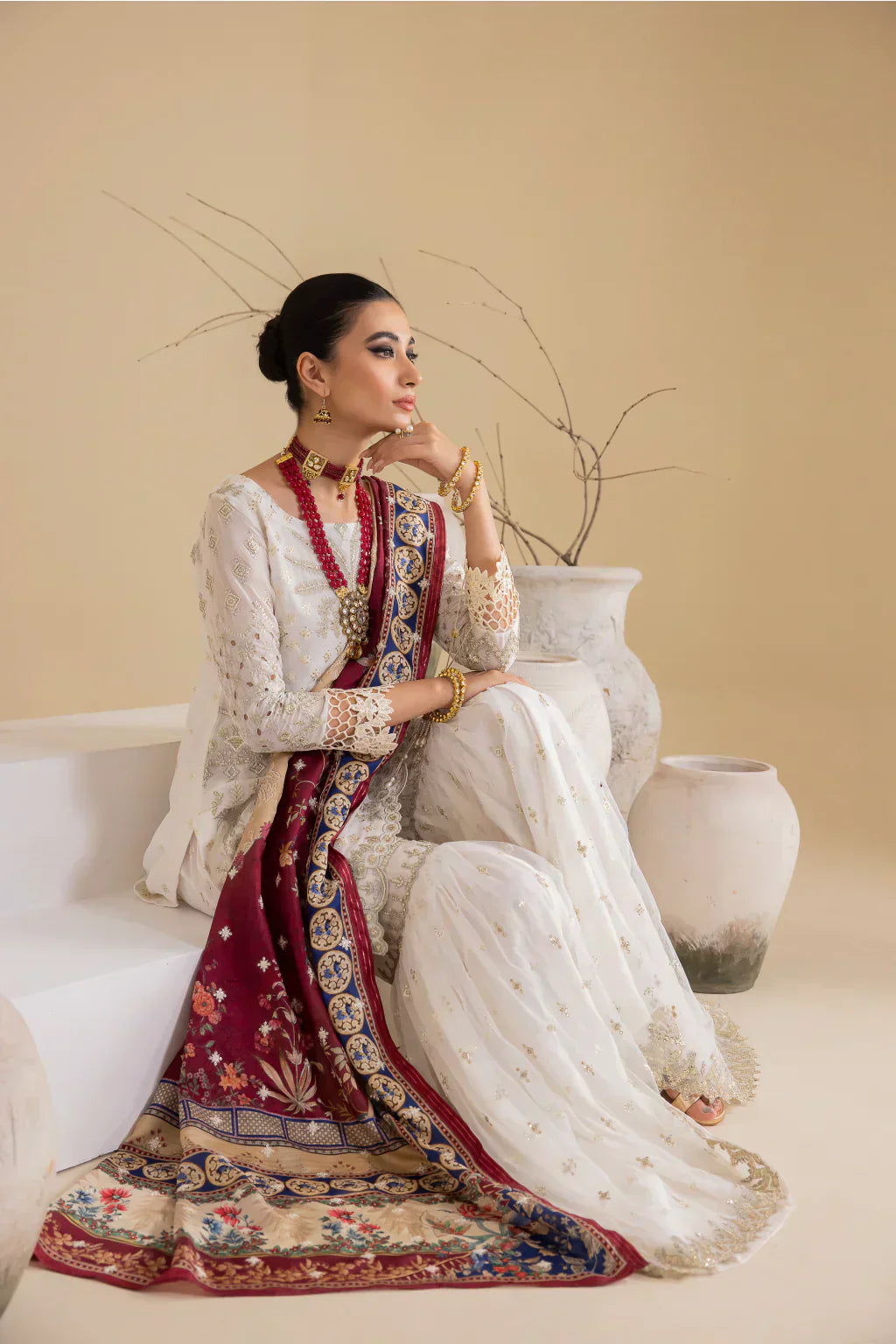 Iznik | Chinnon Chiffon | CC-24 BIANCA - House Of Hania