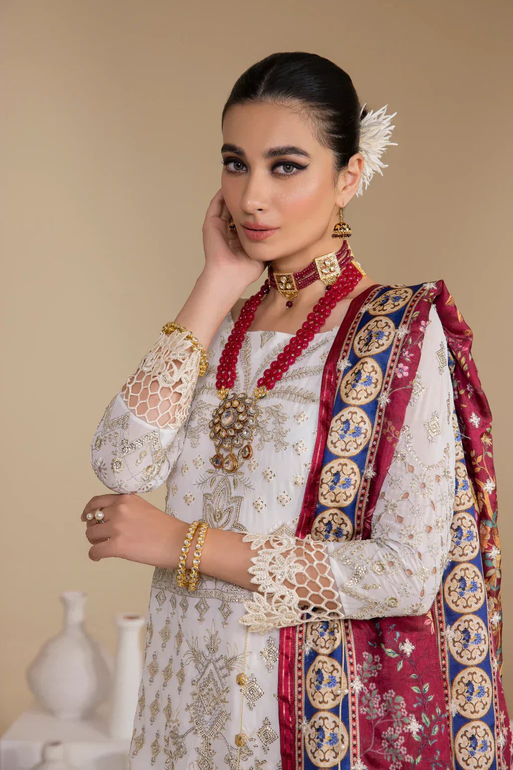 Iznik | Chinnon Chiffon | CC-24 BIANCA - House Of Hania