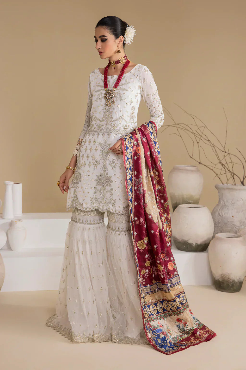 Iznik | Chinnon Chiffon | CC-24 BIANCA - House Of Hania