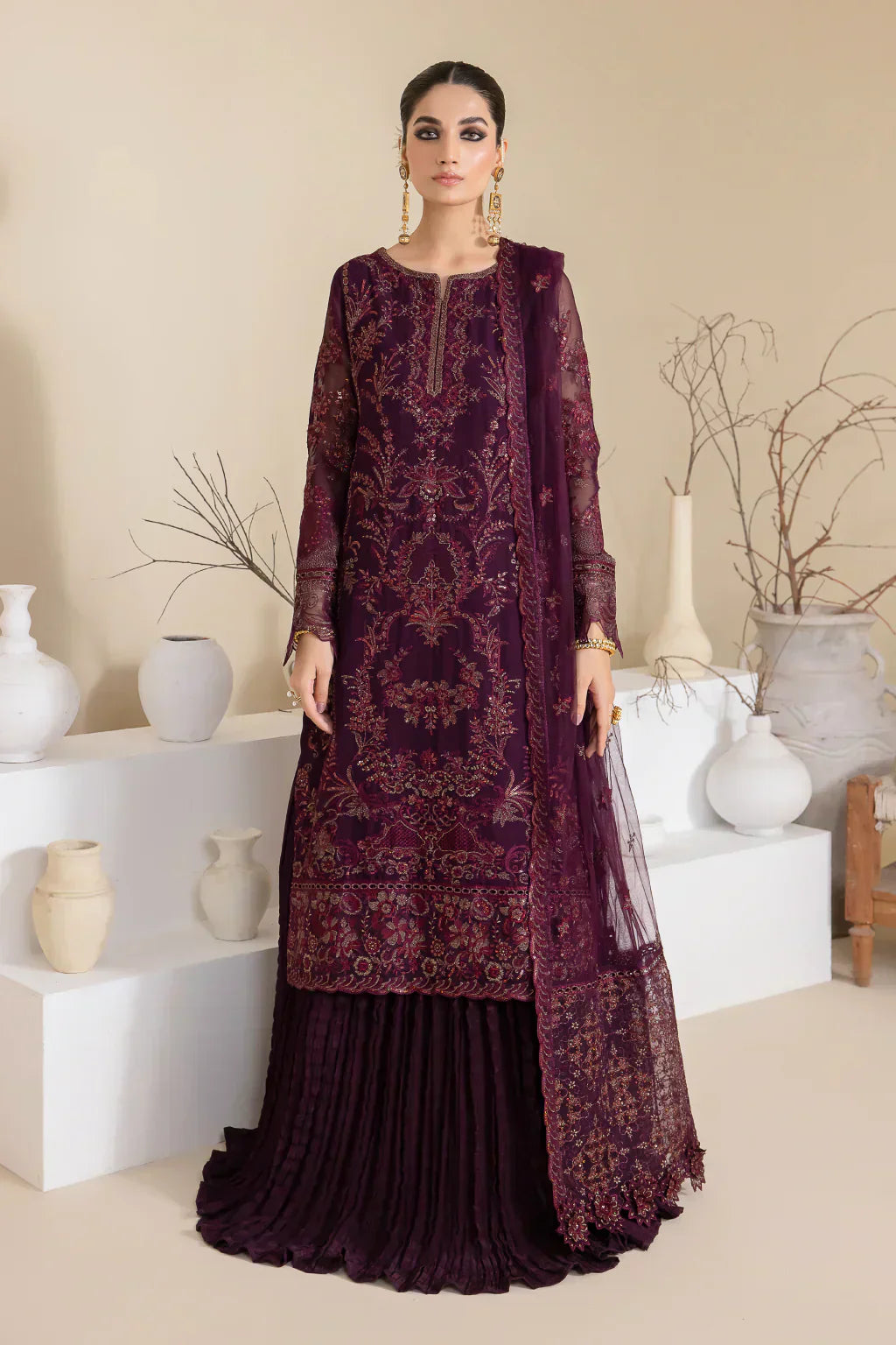 Iznik | Chinnon Chiffon | CC-28 KEEYA - House Of Hania