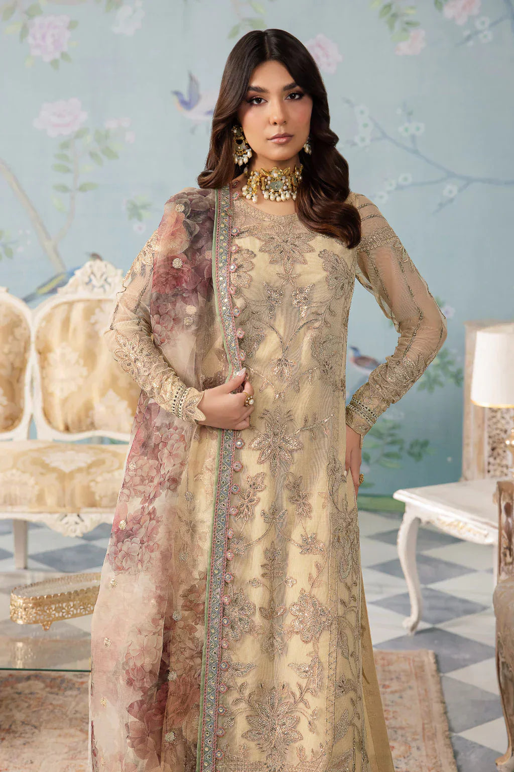Iznik | Chinnon Chiffon | CC-31 ALYA - House Of Hania