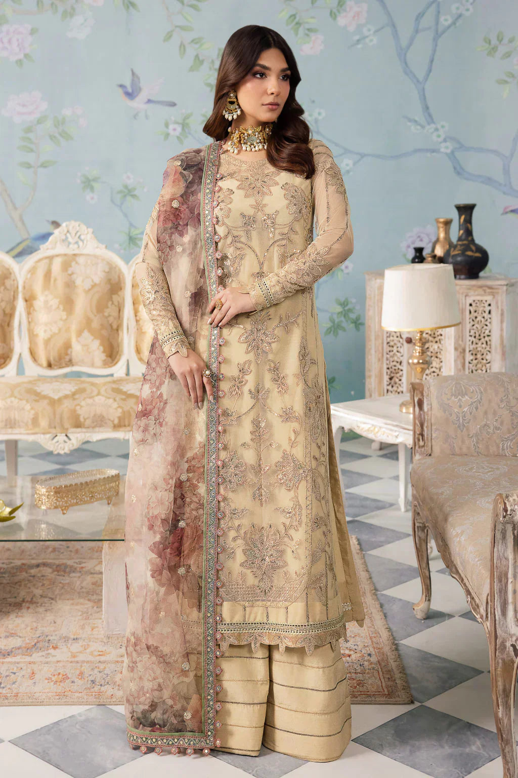 Iznik | Chinnon Chiffon | CC-31 ALYA - House Of Hania