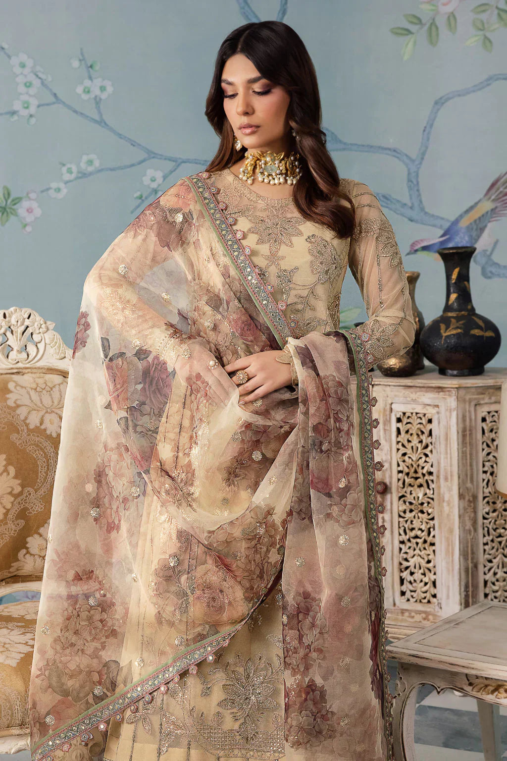 Iznik | Chinnon Chiffon | CC-31 ALYA - House Of Hania