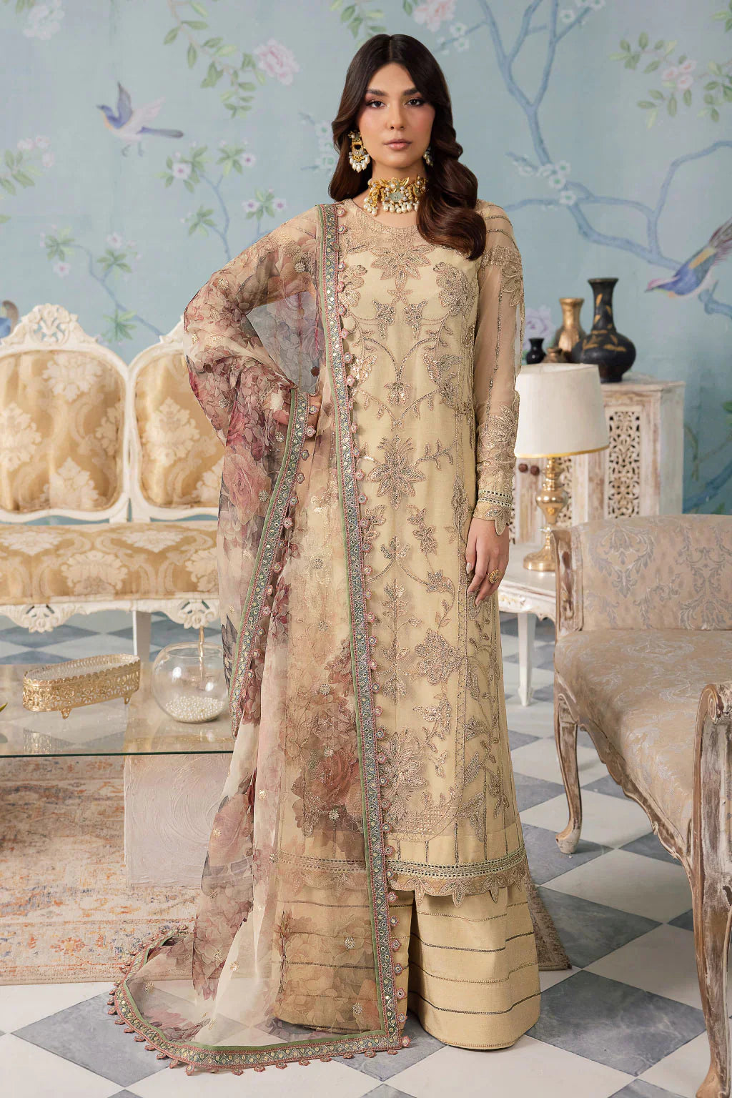 Iznik | Chinnon Chiffon | CC-31 ALYA - House Of Hania