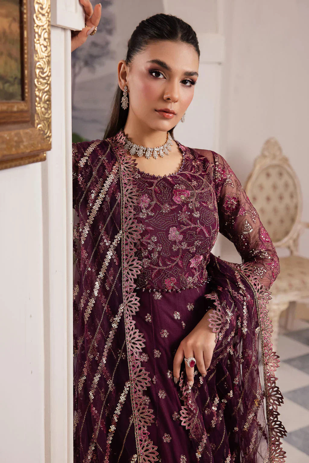 Iznik | Chinnon Chiffon | CC-37 AIDA - House Of Hania