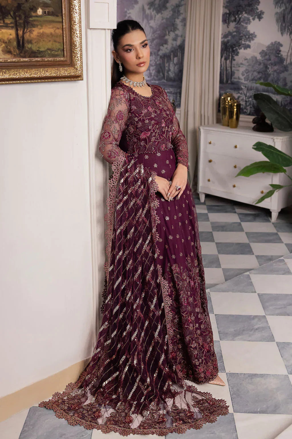 Iznik | Chinnon Chiffon | CC-37 AIDA - House Of Hania