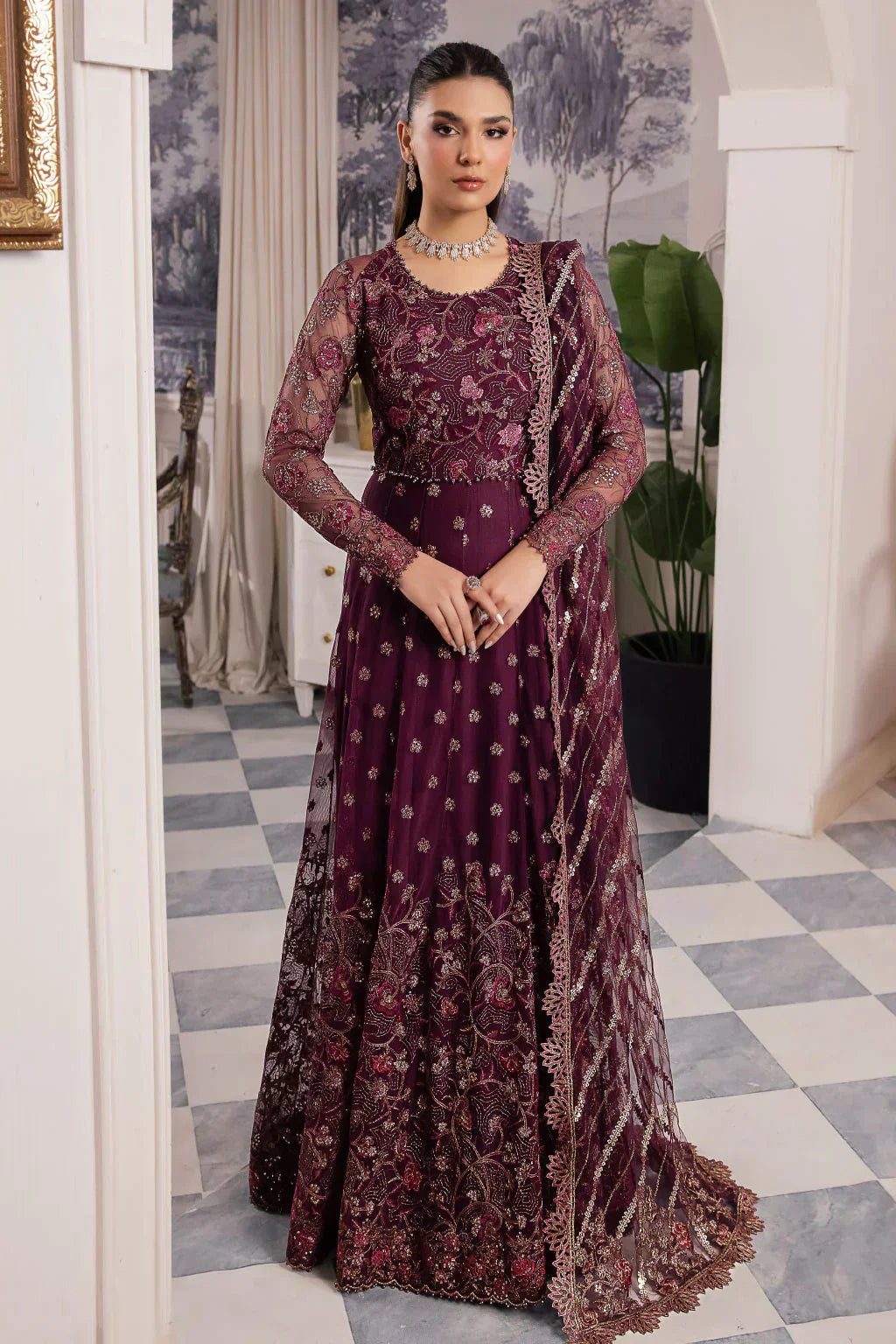 Iznik | Chinnon Chiffon | CC-37 AIDA - House Of Hania