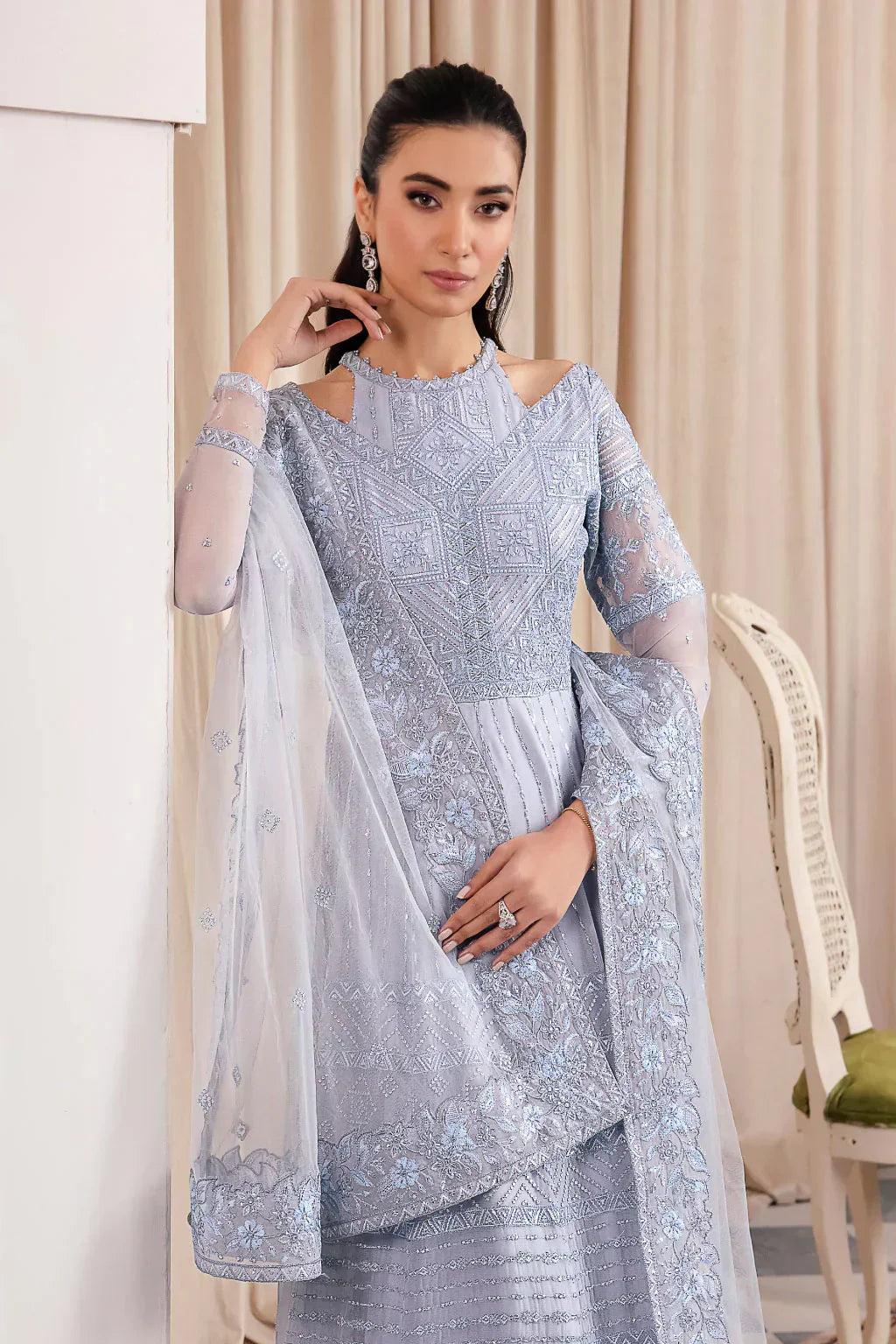 Iznik | Chinnon Chiffon | CC-38 IZARA - House Of Hania