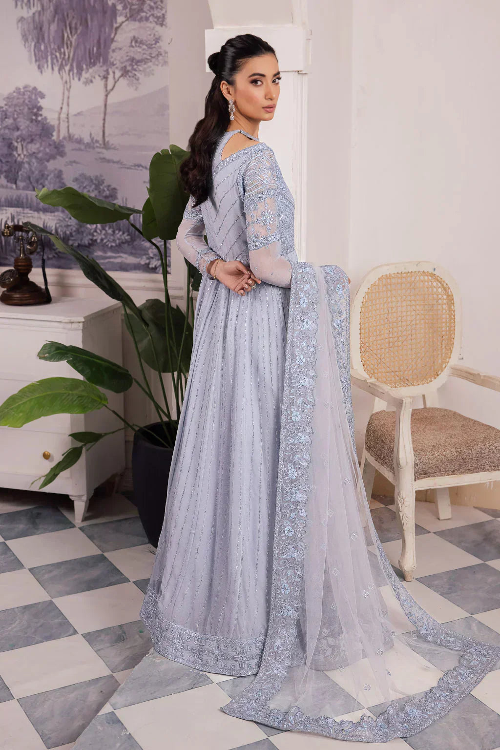 Iznik | Chinnon Chiffon | CC-38 IZARA - House Of Hania