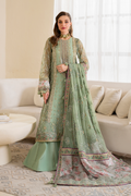 Iznik | Chinnon Chiffon | CC-41 Embroidered Net - House Of Hania