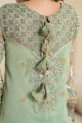 Iznik | Chinnon Chiffon | CC-41 Embroidered Net - House Of Hania
