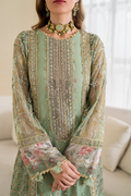 Iznik | Chinnon Chiffon | CC-41 Embroidered Net - House Of Hania