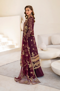 Iznik | Chinnon Chiffon | CC-42 Embroidered Chiffon - House Of Hania