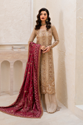 Iznik | Chinnon Chiffon | CC-44 Embroidered Chiffon - House Of Hania