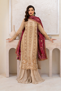 Iznik | Chinnon Chiffon | CC-44 Embroidered Chiffon - House Of Hania