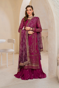 Iznik | Chinnon Chiffon | CC-45 Embroidered Chiffon - House Of Hania