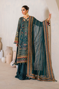 Iznik | Chinnon Chiffon | CC-46 Embroidered Chiffon - House Of Hania