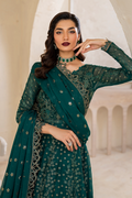 Iznik | Chinnon Chiffon | CC-47 Embroidered Chiffon - House Of Hania