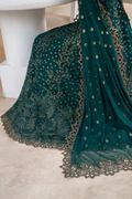 Iznik | Chinnon Chiffon | CC-47 Embroidered Chiffon - House Of Hania