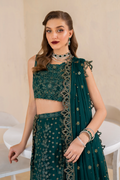 Iznik | Chinnon Chiffon | CC-47 Embroidered Chiffon - House Of Hania