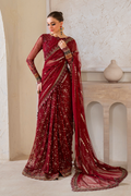 Iznik | Chinnon Chiffon | CC-49 Embroidered Net - House Of Hania
