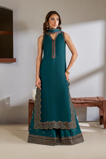 Iznik | Chinon Chiffon | CC-51 Embroidered Chiffon - House Of Hania
