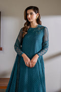 Iznik | Chinon Chiffon | CC-57 Embroidered Net - House Of Hania