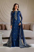 Iznik | Chinon Chiffon | CC-60 Embroidered Net - House Of Hania
