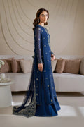 Iznik | Chinon Chiffon | CC-60 Embroidered Net - House Of Hania