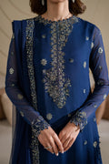 Iznik | Chinon Chiffon | CC-60 Embroidered Net - House Of Hania