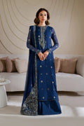 Iznik | Chinon Chiffon | CC-60 Embroidered Net - House Of Hania