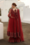 Iznik | Chinon Chiffon | CC-67 Embroidered Net - House Of Hania