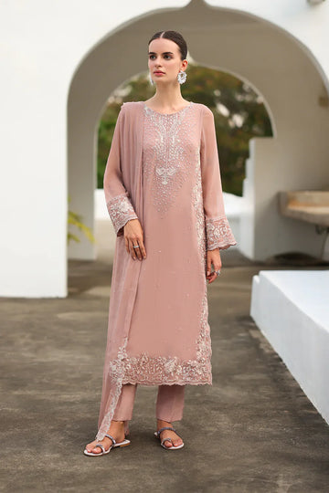 Iznik | Chinon Chiffon | CC-69 Embroidered Chiffon - House Of Hania