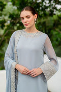 Iznik | Chinon Chiffon | CC-70 Embroidered Chiffon - House Of Hania