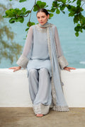 Iznik | Chinon Chiffon | CC-70 Embroidered Chiffon - House Of Hania