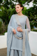 Iznik | Chinon Chiffon | CC-70 Embroidered Chiffon - House Of Hania
