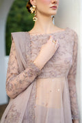 Iznik | Chinon Chiffon | CC-71 Embroidered Net - House Of Hania